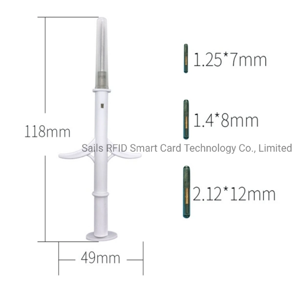 134.2kHz RFID Microchip for Animal ID Tracking with Injection Syringe